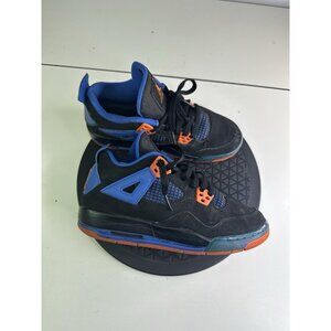 Nike Air Jordan 4 Retro GS Cavs Black Blue Orange 408452-027 Youth Sz 5y PEELING